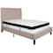 Flash Furniture Full Platform Bed Set, Beige SL-BMF-18-GG - alternate 3